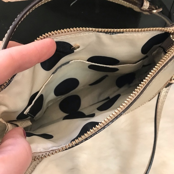 KATE SPADE Saffiano Leather Crossbody Tenley Gold - Picture 5 of 8